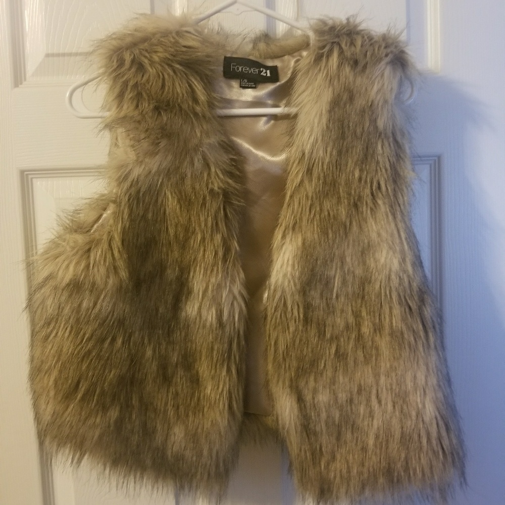 Faux fur vest